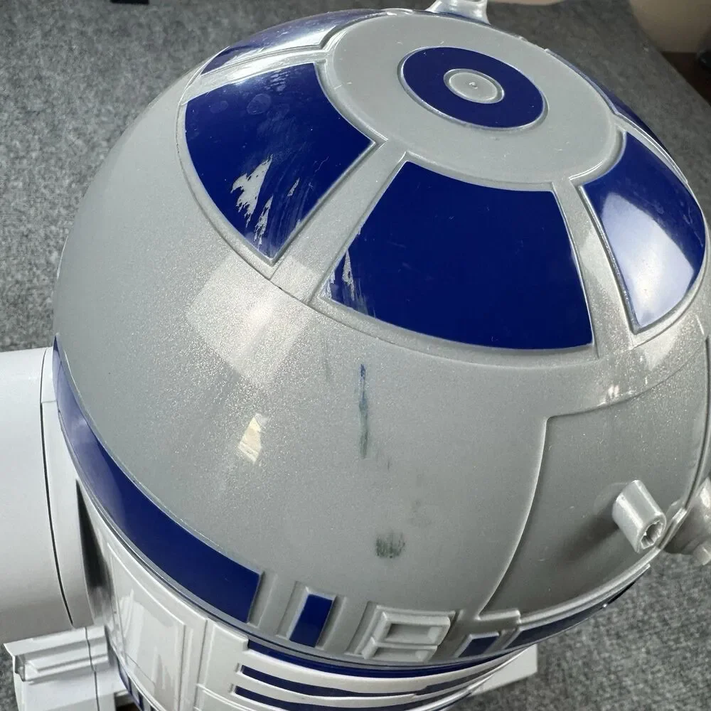 Star Wars R2-D2 Electric Hot Air Popcorn Maker White Blue Bowl Removable Lid